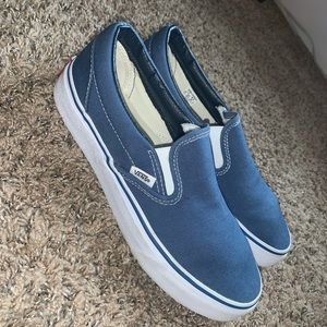Blue Slip-on Vans! Barely Worn